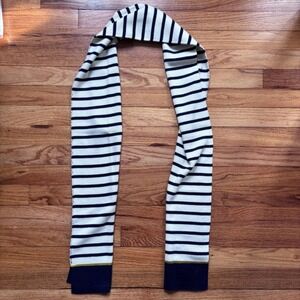 Nautica Mens Stripe Nautical Scarf Navy White Casual Winter Accessory